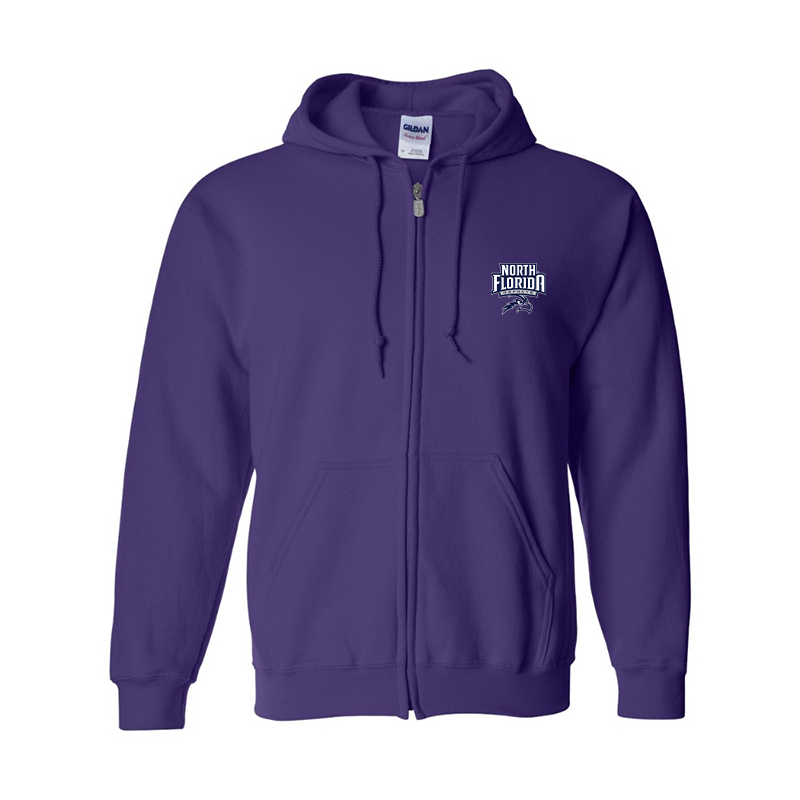 Men's UNF Ospreys  Gildan  Heavy Blend Full Zip Hooded Sweatshirt