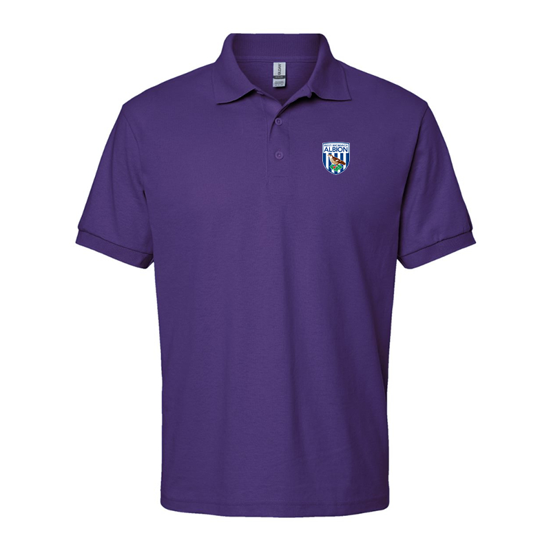 Men's West Bromwich Albion Soccer Gildan Dry Blend Jersey Polo