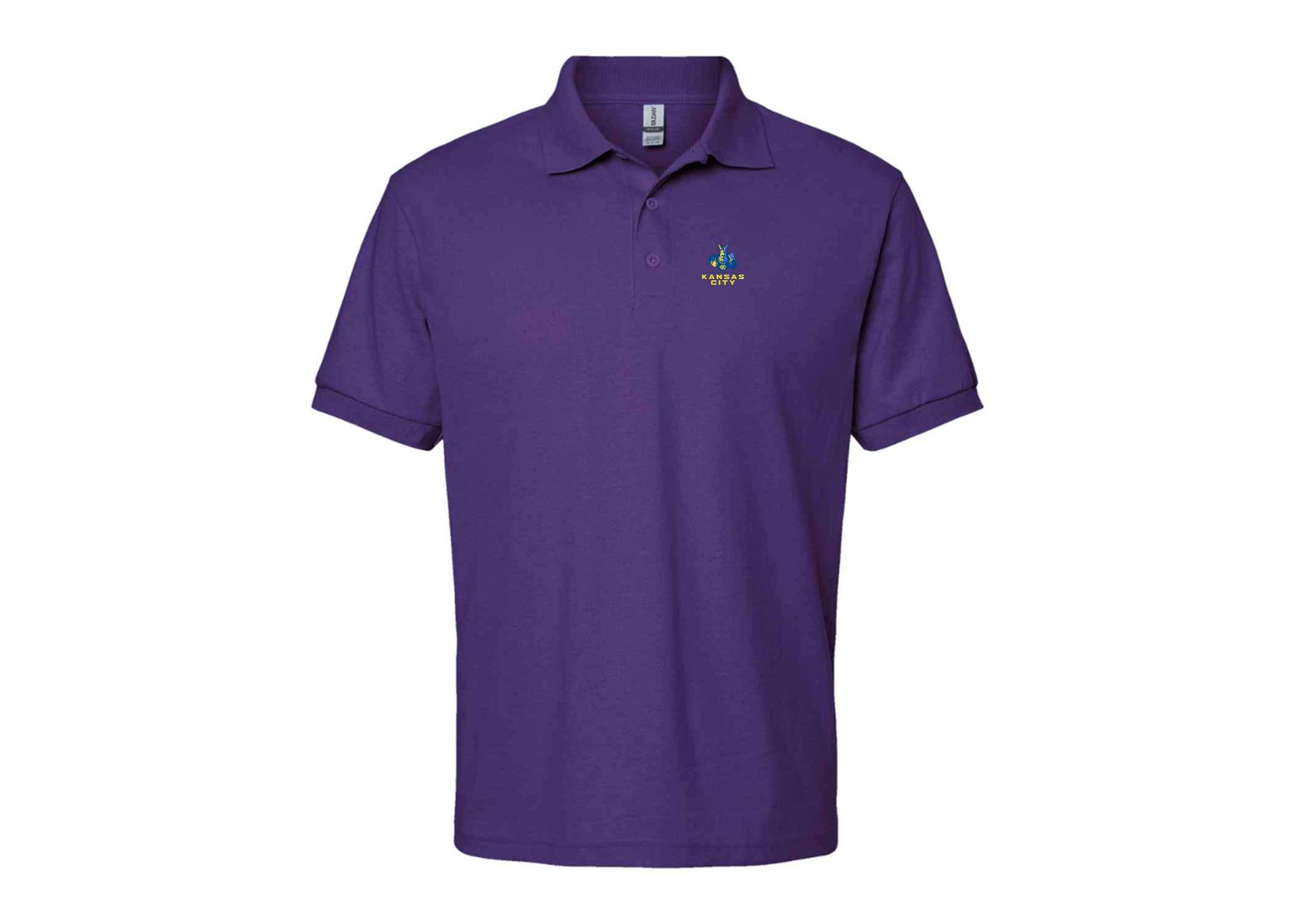 Men's UMKC Kangaroos Gildan Dry Blend Jersey Polo