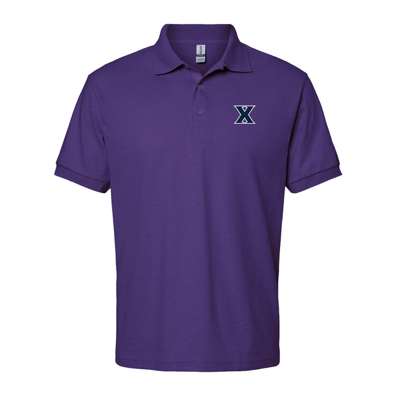 Men's Xavier Musketeers  Gildan Dry Blend Jersey Polo