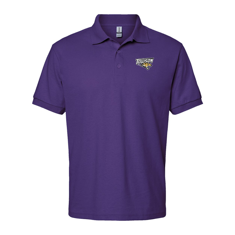 Men's Towson Tigers Gildan Dry Blend Jersey Polo