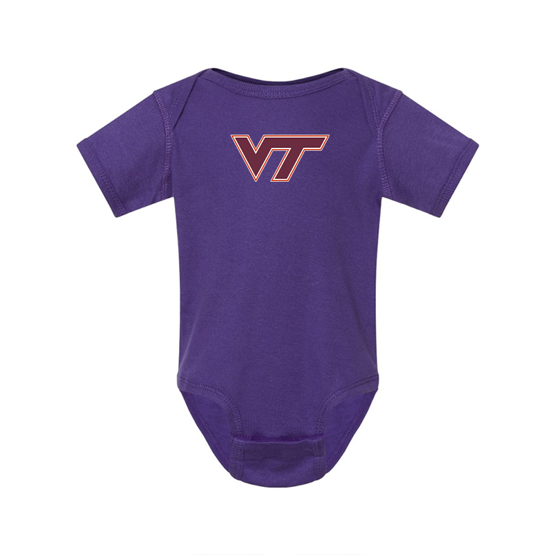 Virginia Tech Hokies  Rabbit Skins Infant Baby Rib Bodysuit