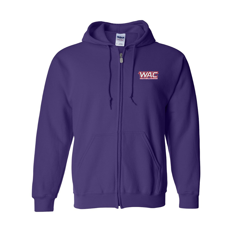 Men's Western Athletic Conference Gildan  Heavy Blend Full Zip Hooded Sweatshirt