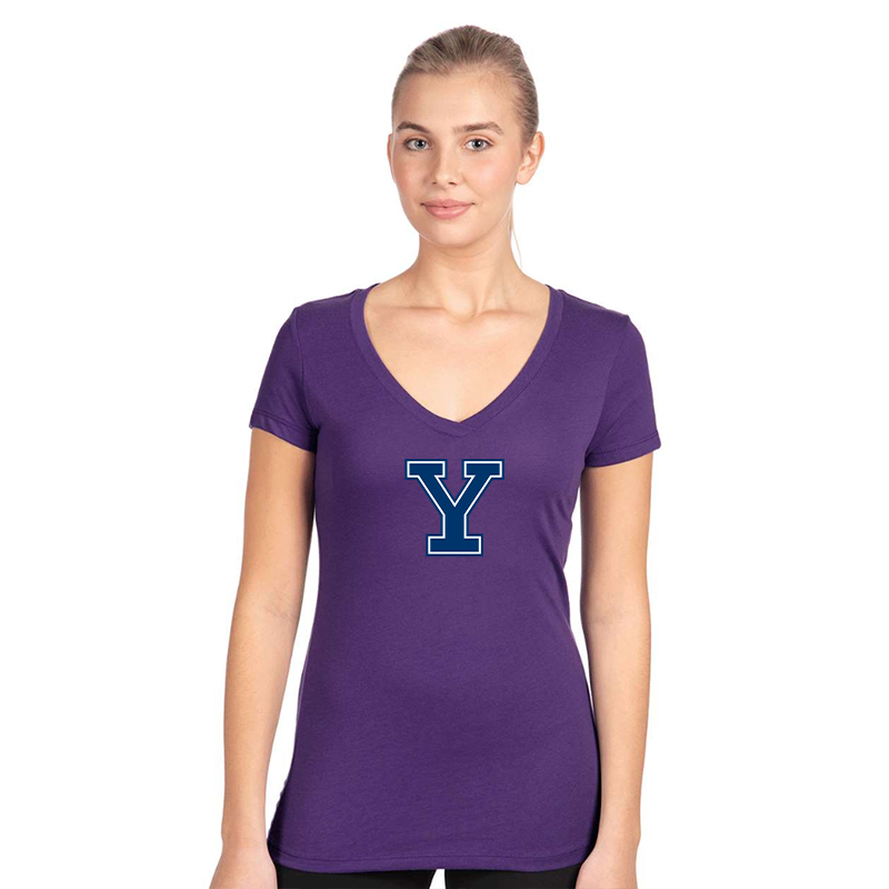 Women's Yale Bulldogs  Next Level V-Neck T-Shirt