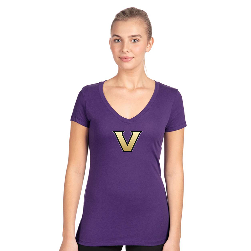 Women's  Vanderbilt Commodores  Next Level V-Neck T-Shirt