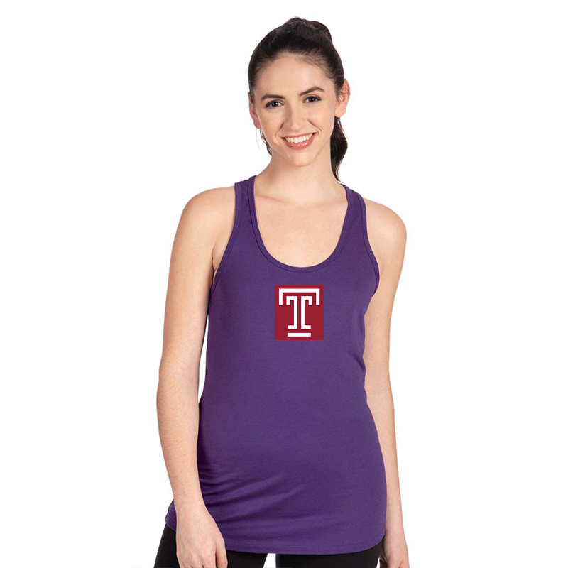 Women's Temple Owls Next Level Ideal Racerback Tank