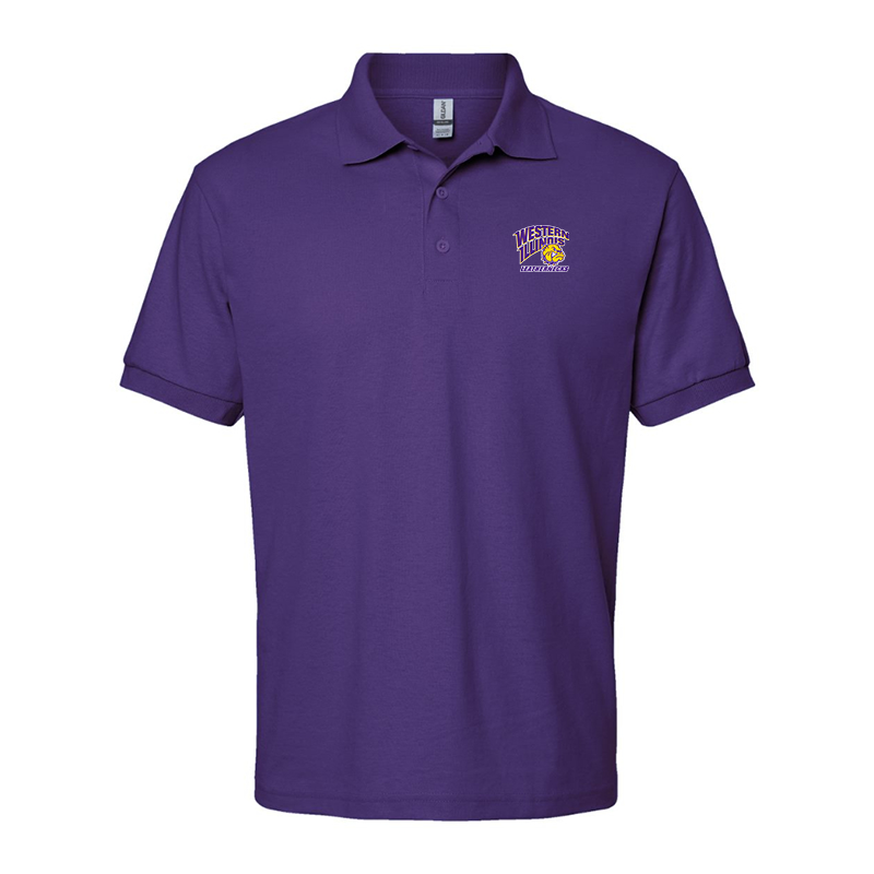 Men's Western Illinois Leathernecks Gildan Dry Blend Jersey Polo
