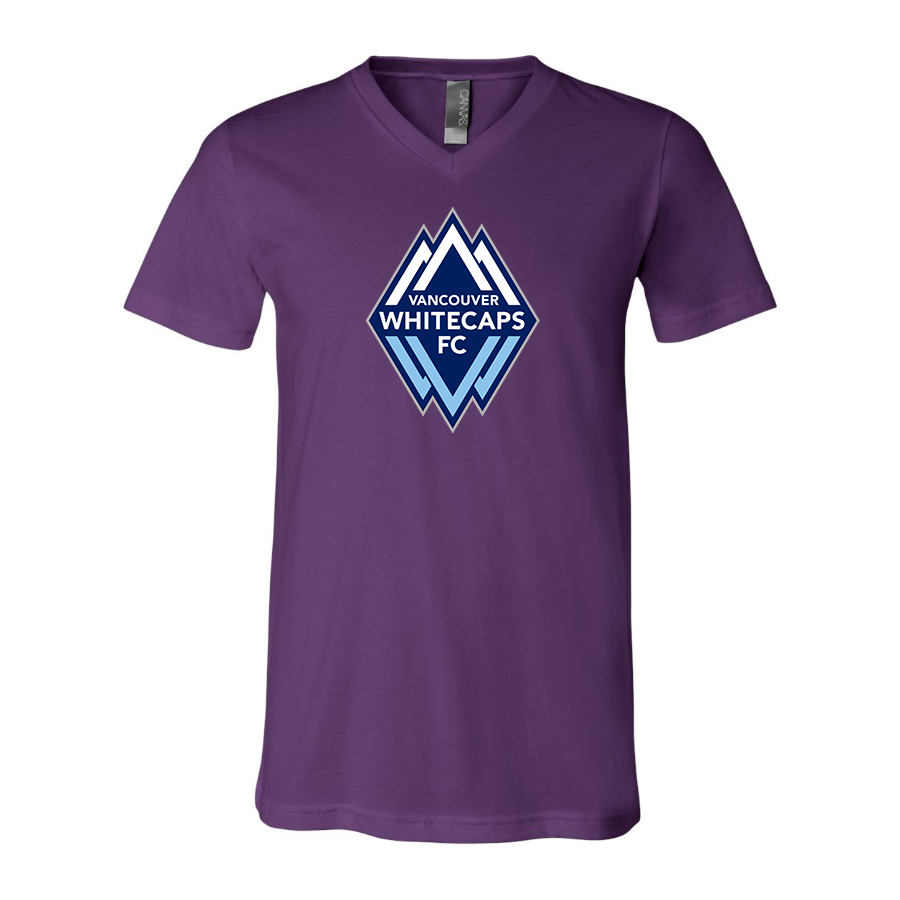 Men's Vancouver Whitecaps FC BELLA + CANVAS - Jersey V-Neck T-Shirt