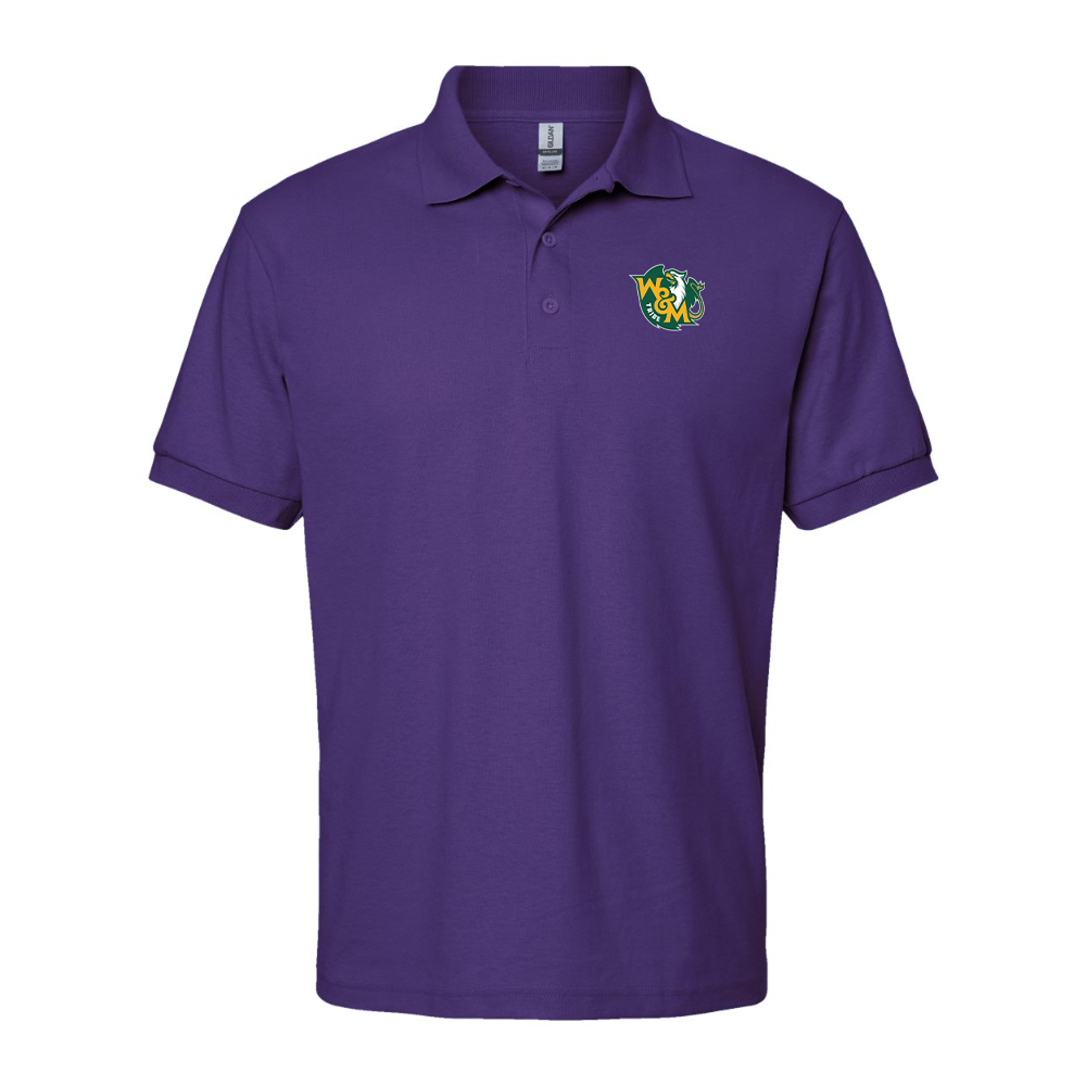Men's William and Mary Tribe Gildan Dry Blend Jersey Polo