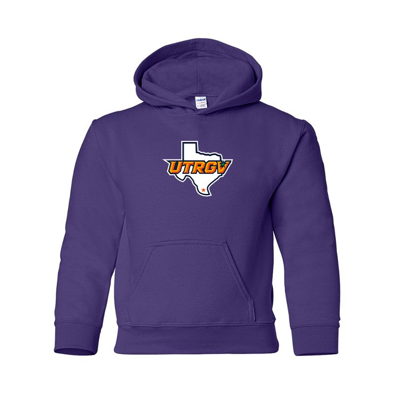 Youth UTRGV Vaqueros Gildan Heavy Blend  Hooded Sweatshirt
