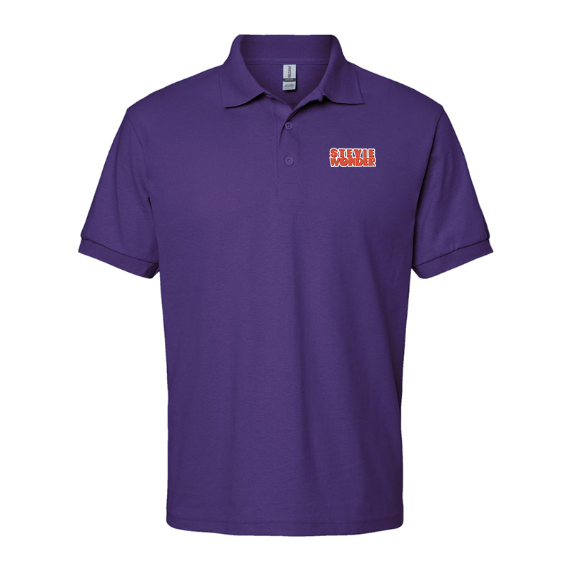 Men's Stevie-Wonder Gildan Dry Blend Jersey Polo