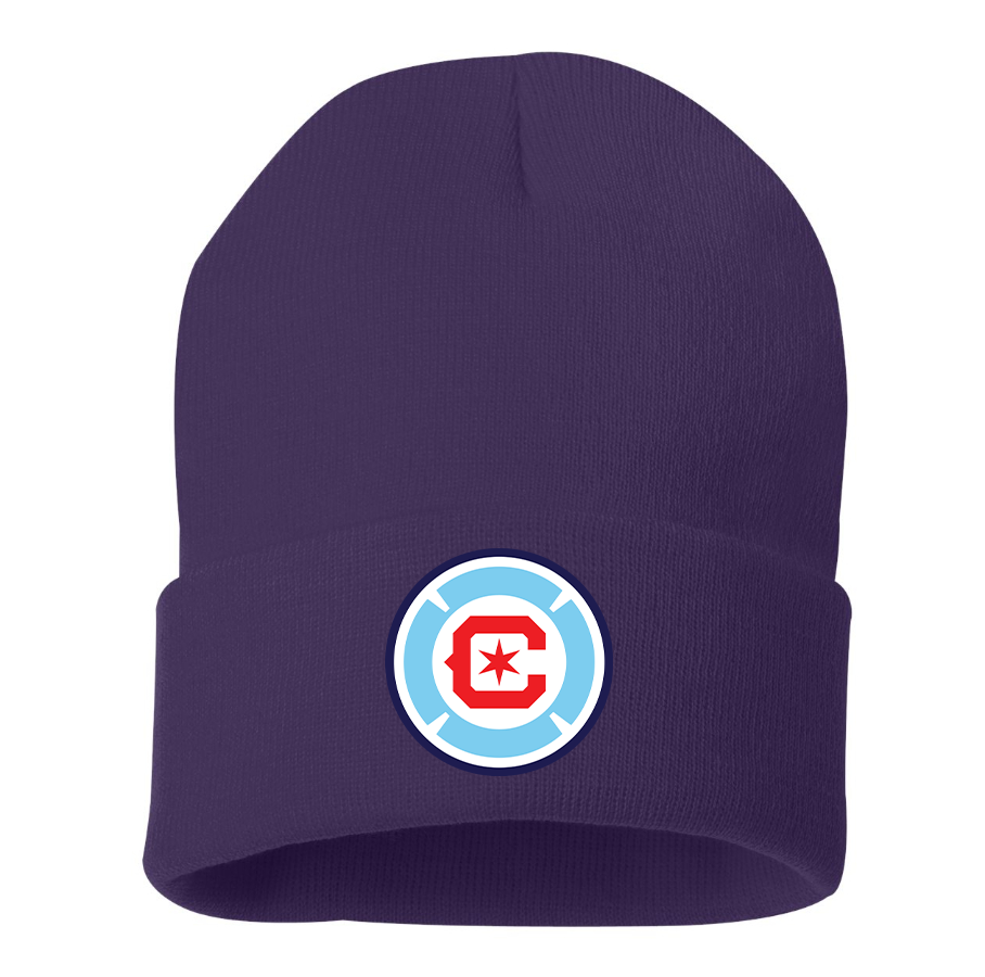 Chicago fire Soccer Beanie Hat