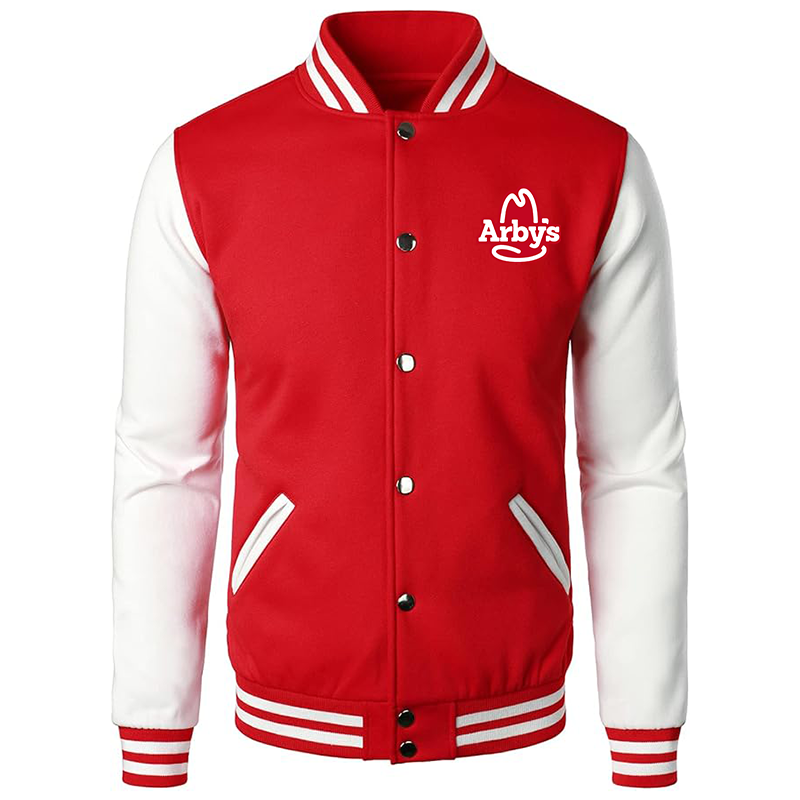 Men's  Arbys Varsity Baseball Jacket Cotton Blend Letterman Jackets