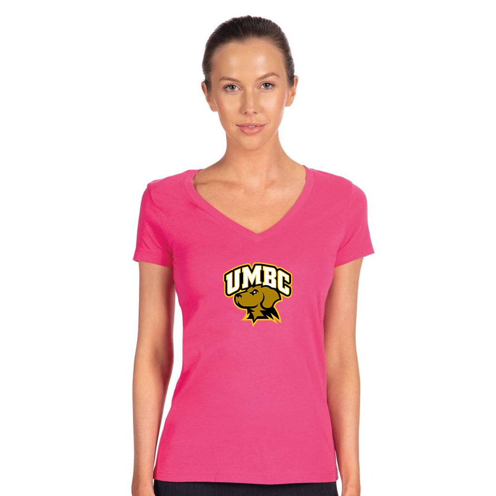 Women's UMBC Retrievers   Next Level V-Neck T-Shirt
