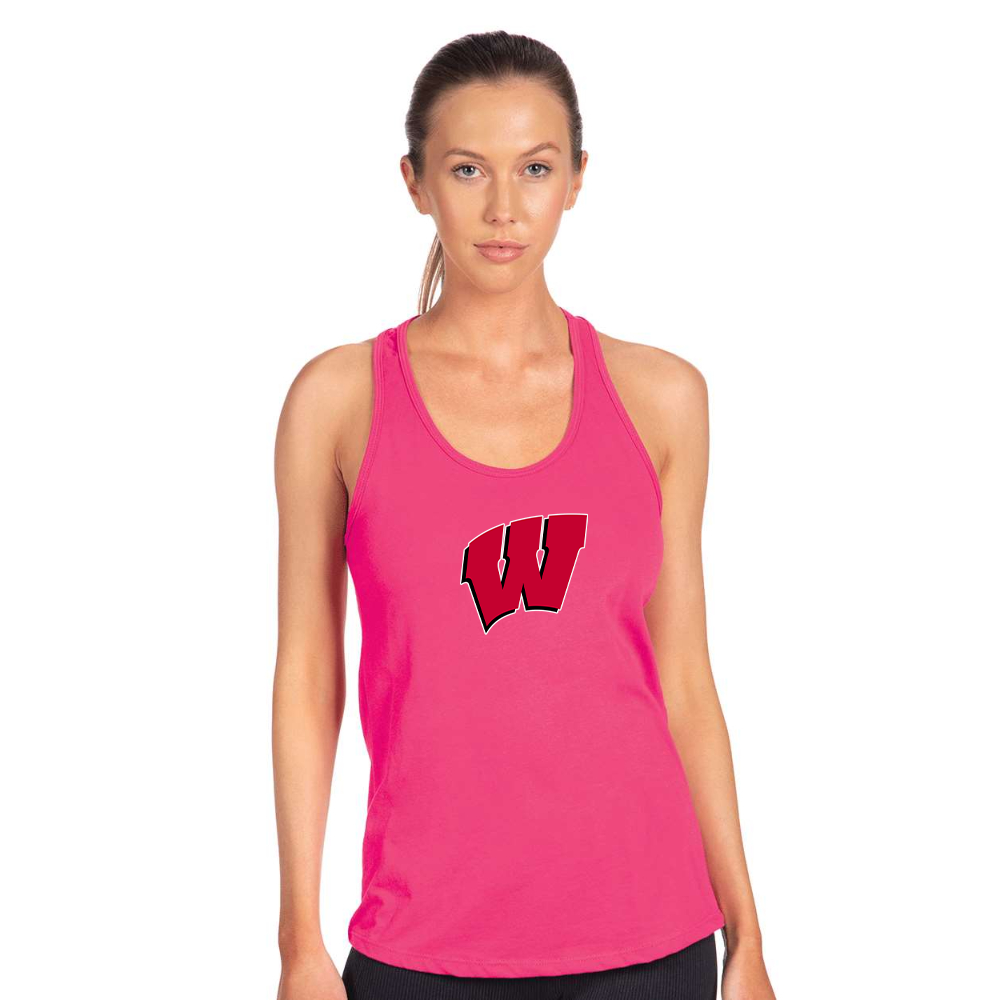 Women's Wisconsin Badgers Next Level Ideal Racerback Tank