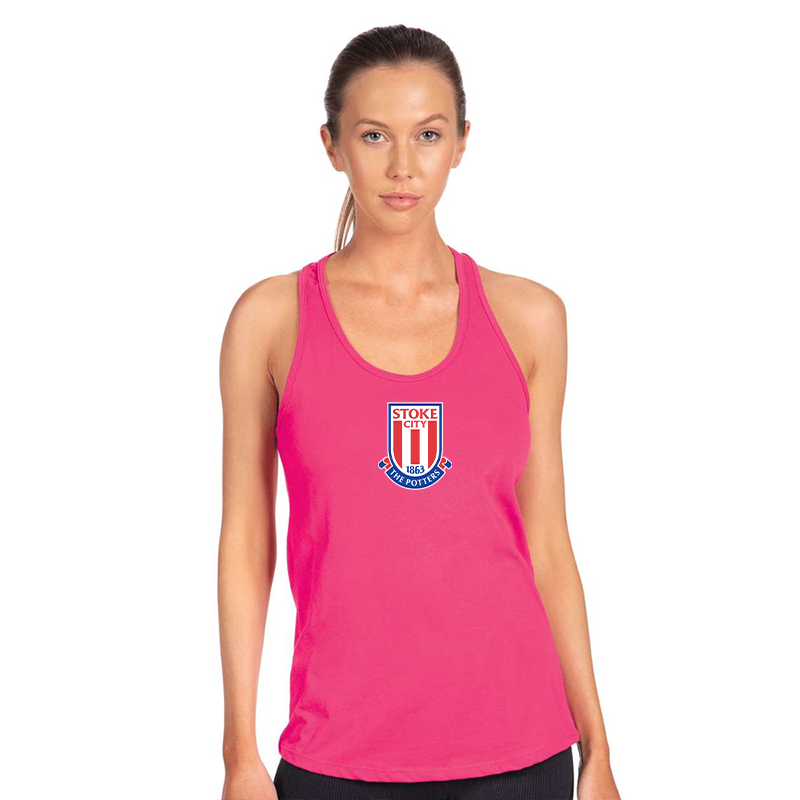 Women's Stoke City Soccer Next Level Ideal Racerback Tank
