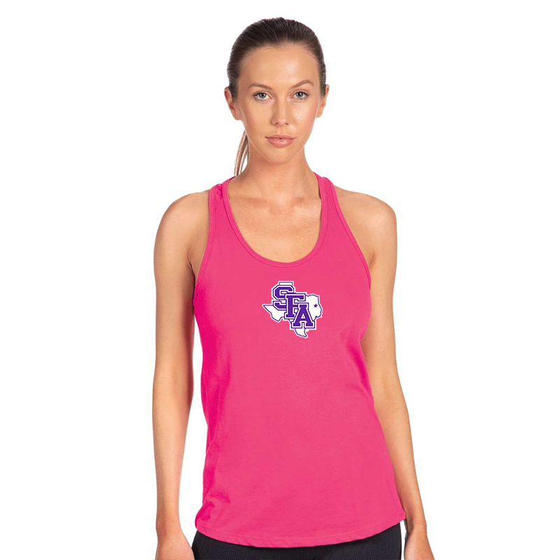 Women's Stephen F. Austin Lumberjacks  Next Level Ideal Racerback Tank