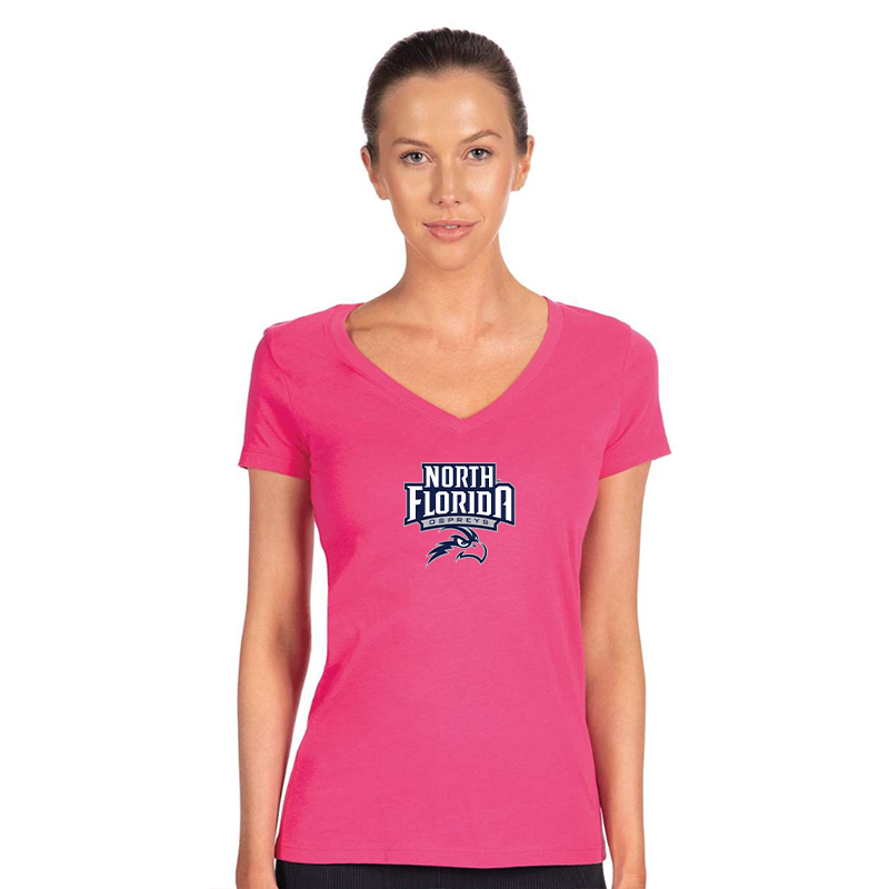Women's UNF Ospreys  Next Level V-Neck T-Shirt