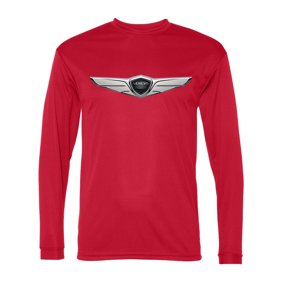 Men's  Genesis Car Polyester Long Sleeve T-Shirt