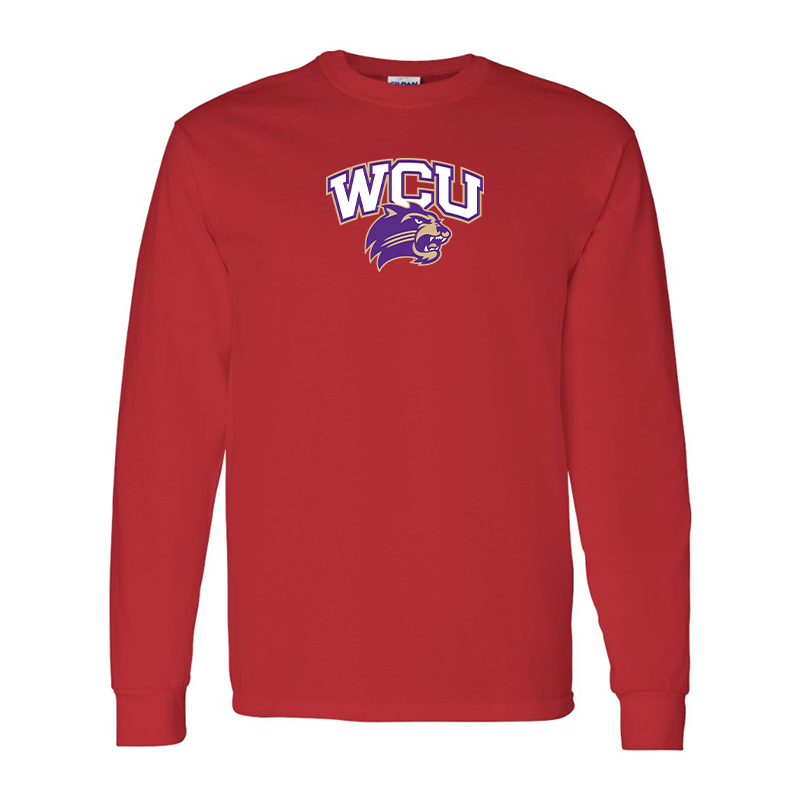 Men's Western Carolina Catamounts Gildan Heavy Cotton Long Sleeve T-Shirt