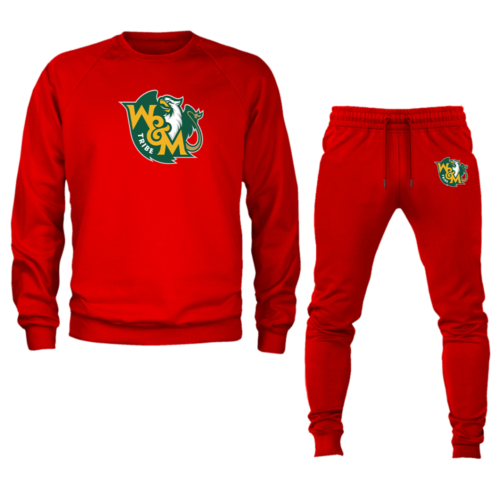 Men's William and Mary Tribe  Crewneck Sweatshirt Joggers Suit