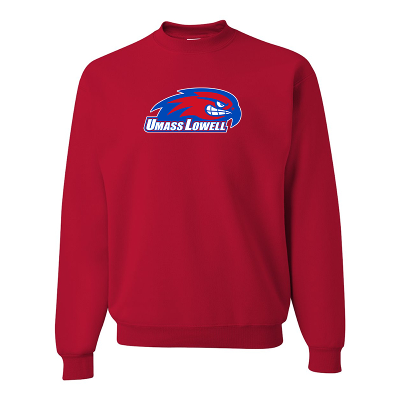 Men's UMass Lowell River Hawks  JERZEES NuBlend Crewneck Sweatshirt