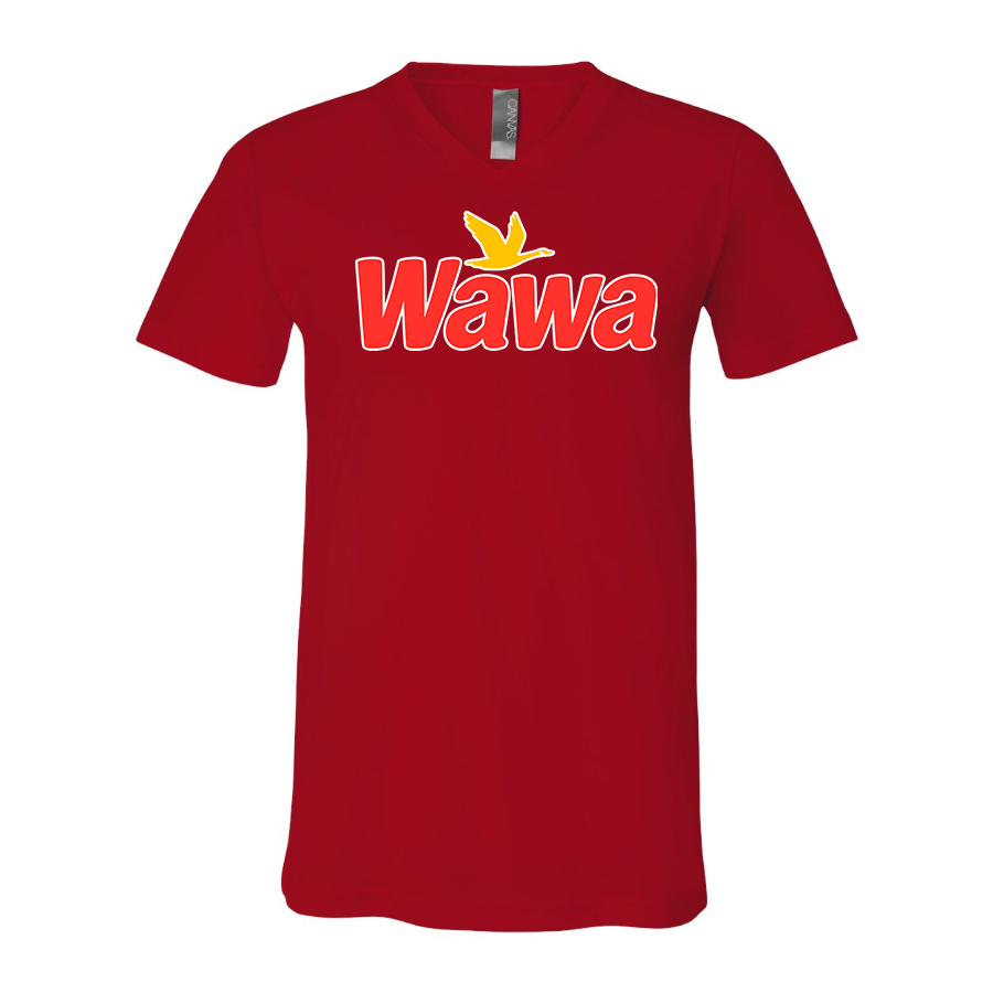 Men's Wawa Gas Station  BELLA + CANVAS - Jersey V-Neck T-Shirt