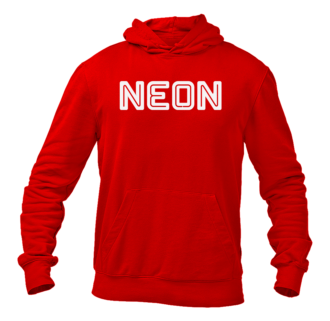 Men's Neon  Logo Pullover Hoodie