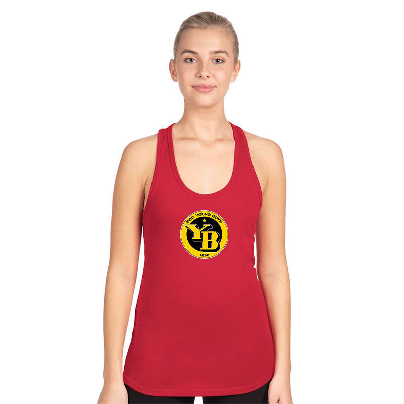 Women's Young Boys Soccer Next Level Ideal Racerback Tank