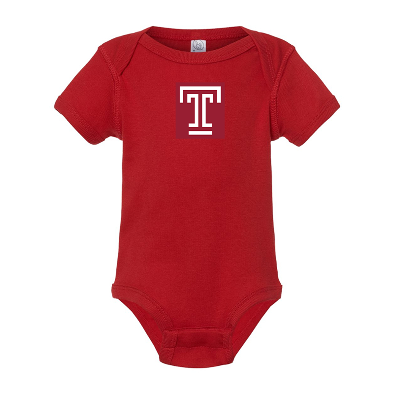Temple Owls  Rabbit Skins Infant Baby Rib Bodysuit