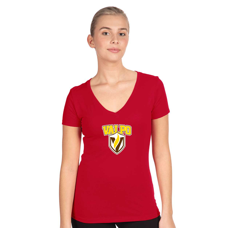 Women's Valparaiso Crusaders Next Level V-Neck T-Shirt