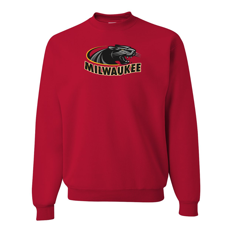 Men's Wisconsin Milwaukee Panthers JERZEES NuBlend Crewneck Sweatshirt