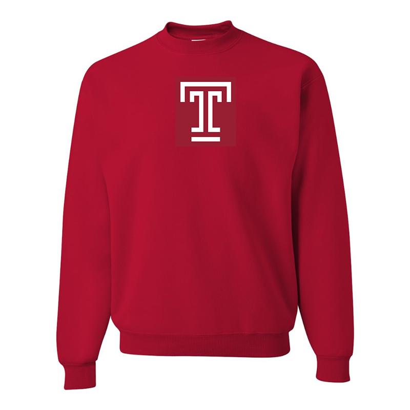 Men's Temple Owls  JERZEES NuBlend Crewneck Sweatshirt