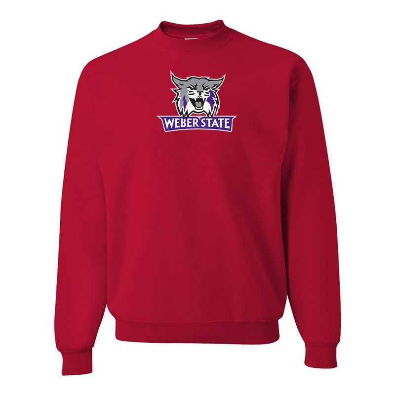 Men's Weber State Wildcats JERZEES NuBlend Crewneck Sweatshirt
