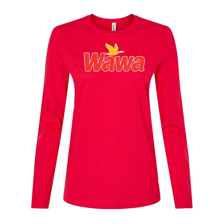 Women's  Wawa Gas Station Long Sleeve T-Shirt