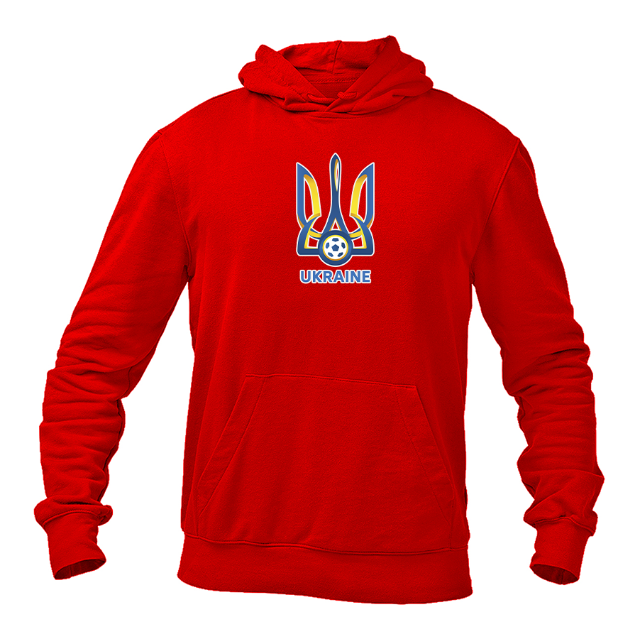 Men's Ukraine National Football Soccer Team Gildan  Heavy Blend Hooded Sweatshirt