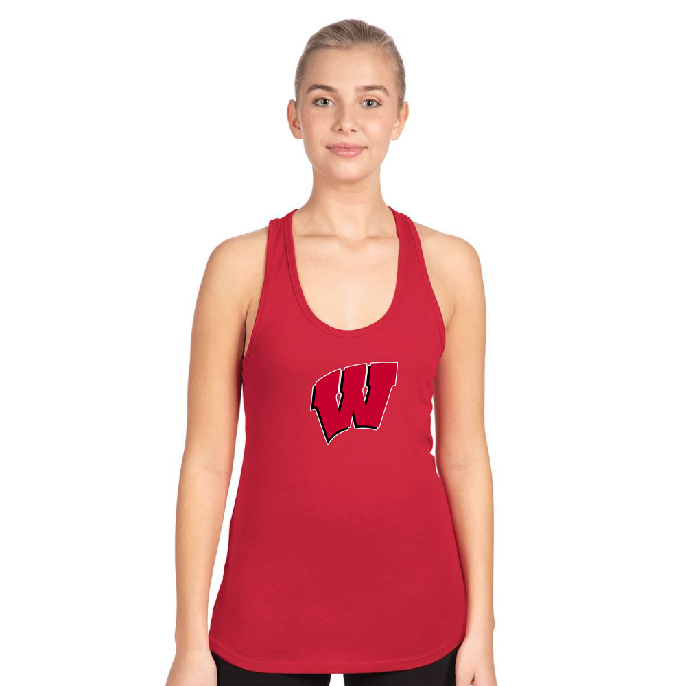Women's Wisconsin Badgers Next Level Ideal Racerback Tank