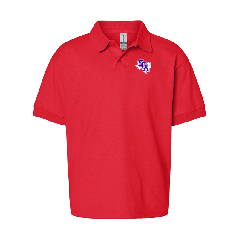 Youth Stephen F. Austin Lumberjacks Gildan Dry Blend Jersey Polo