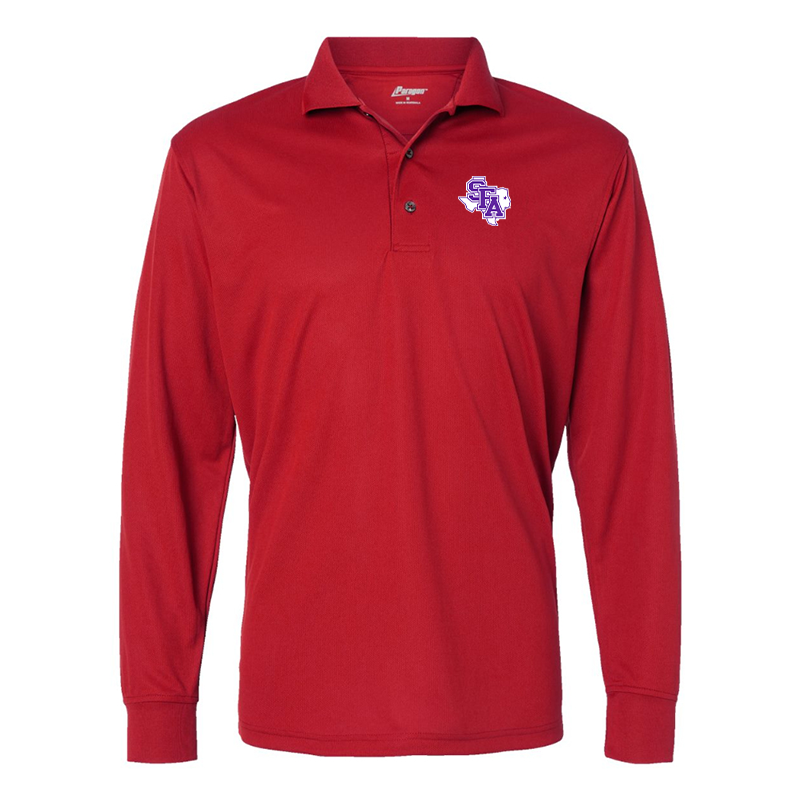 Men's   Stephen F. Austin Lumberjacks  Paragon Prescott Long Sleeve Polo