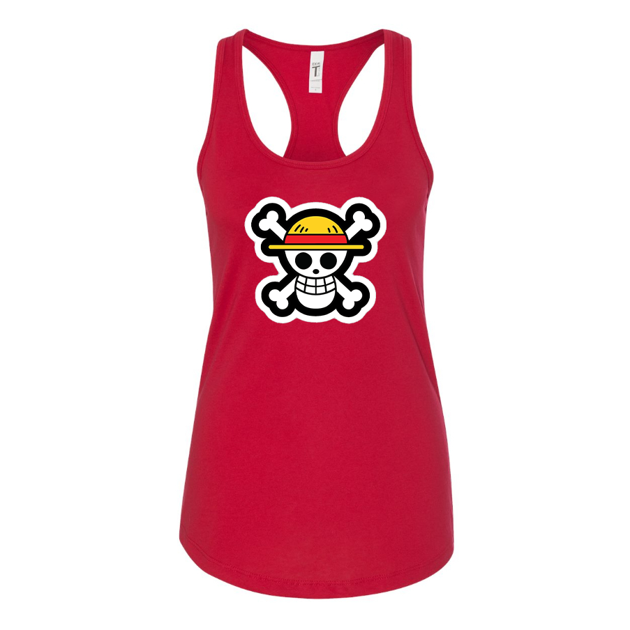 Women's Straw Hat  Racerback Tank Top