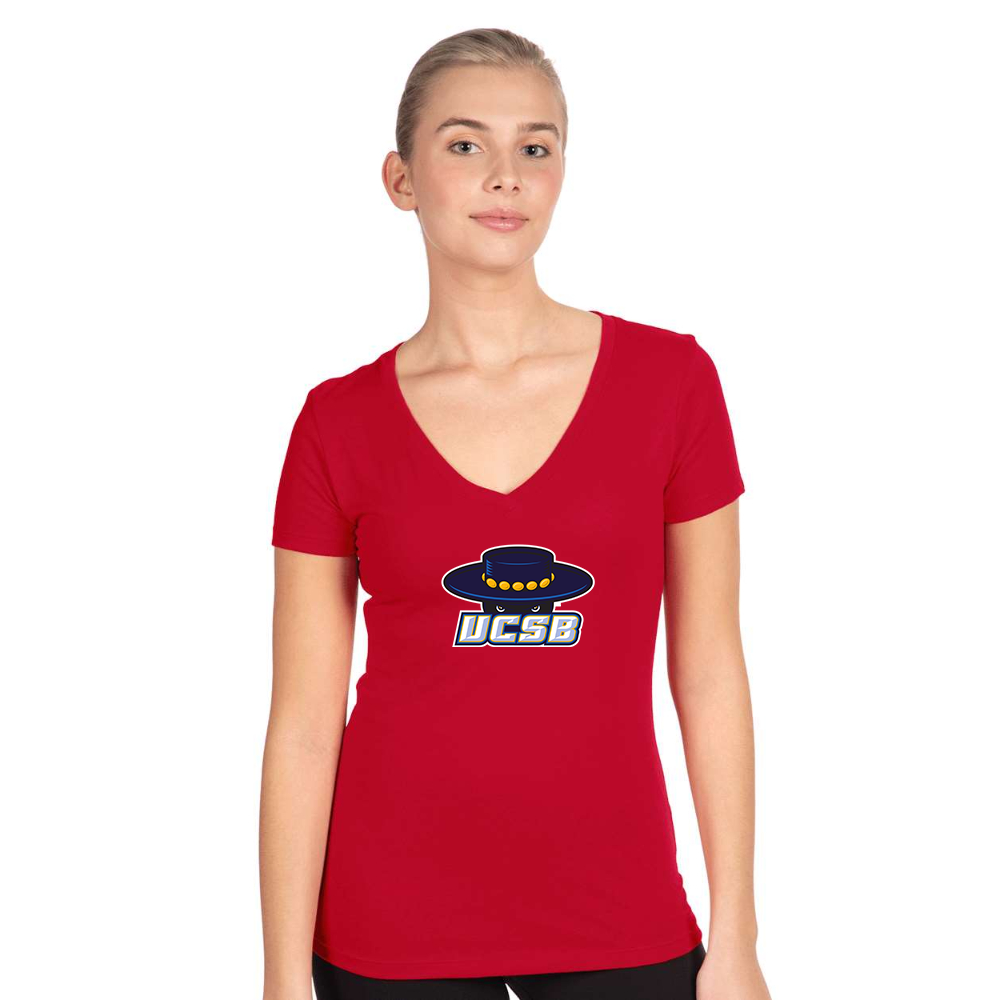 Women's UCSB Gauchos  Next Level V-Neck T-Shirt