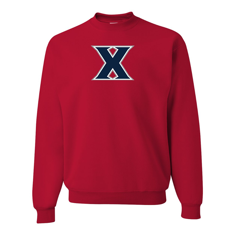 Men's Xavier Musketeers JERZEES NuBlend Crewneck Sweatshirt
