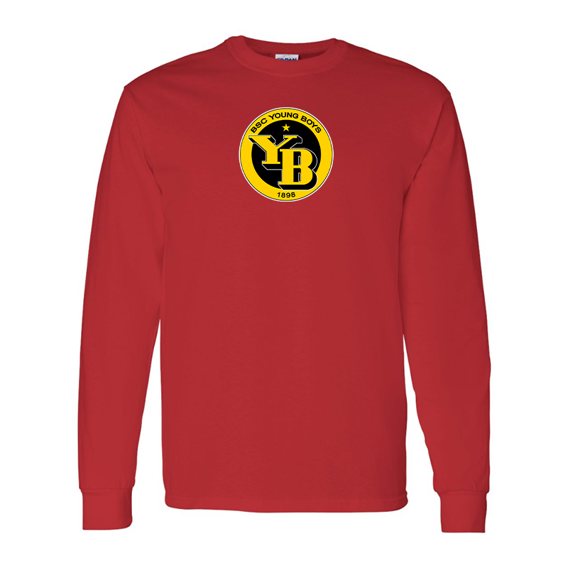 Men's Young Boys Soccer Gildan Heavy Cotton Long Sleeve T-Shirt