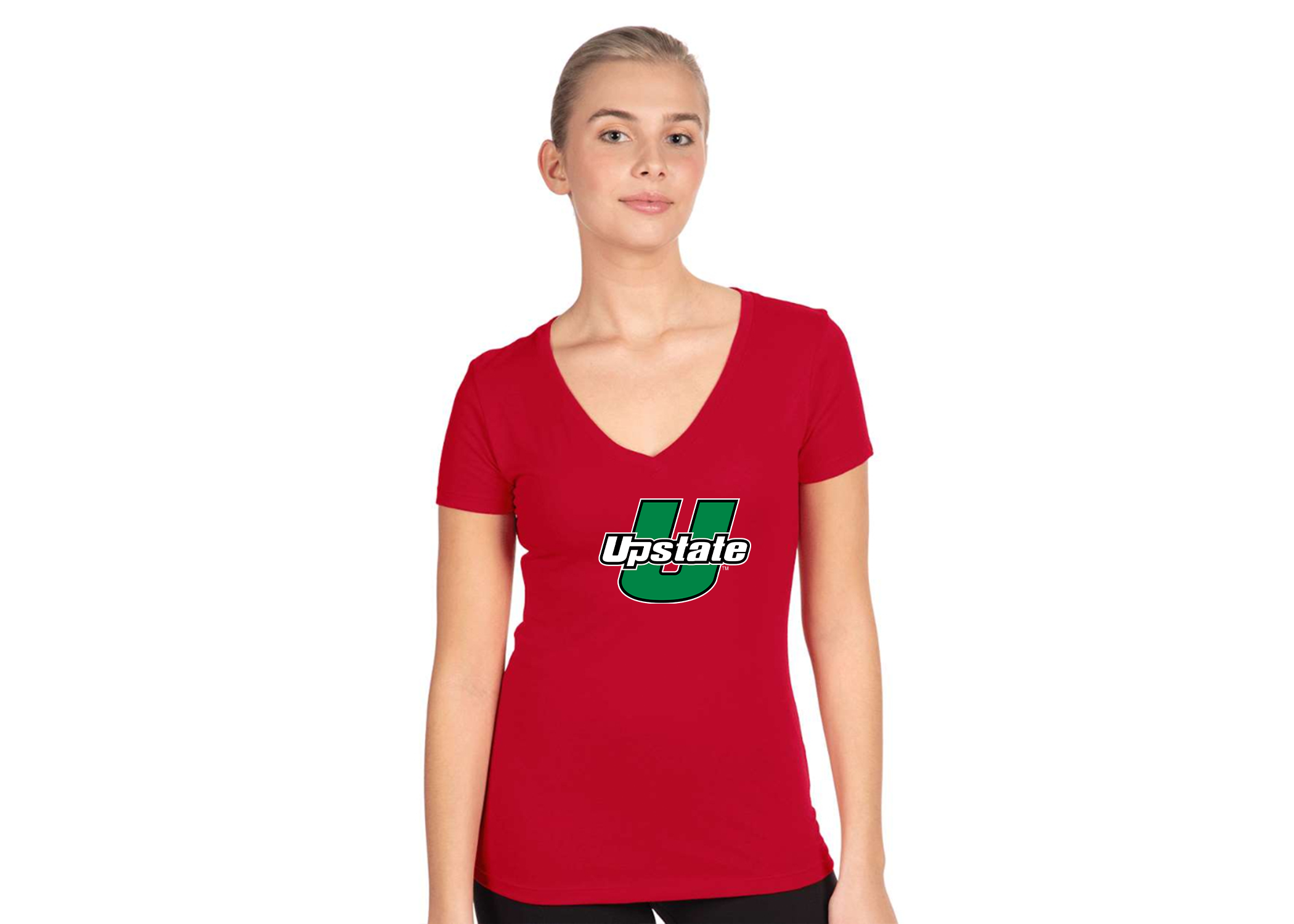 Women's USC Upstate Spartans Next Level V-Neck T-Shirt