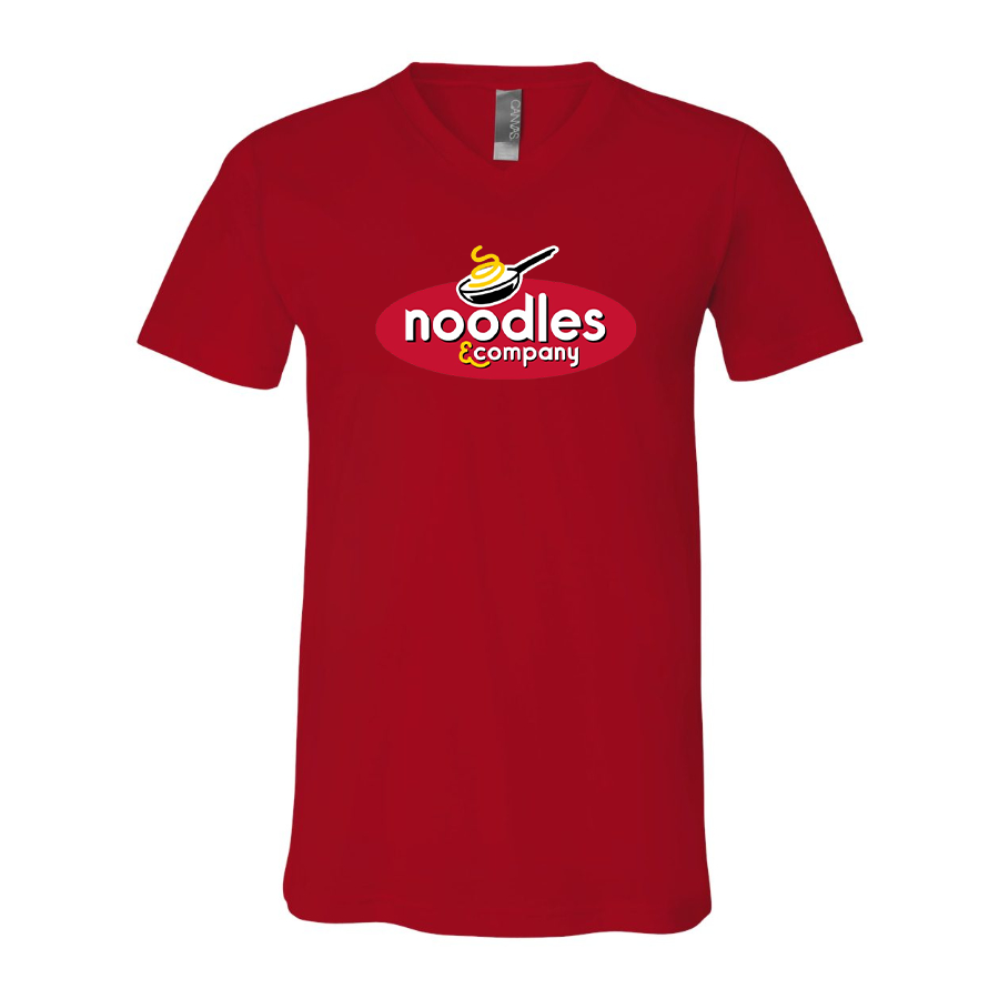 Men's Noodles & Company  BELLA + CANVAS - Jersey V-Neck T-Shirt