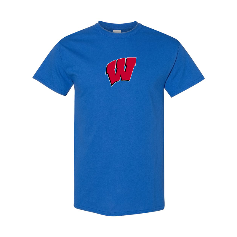 Men's  Wisconsin Badgers  Gildan Heavy Cotton T-Shirt