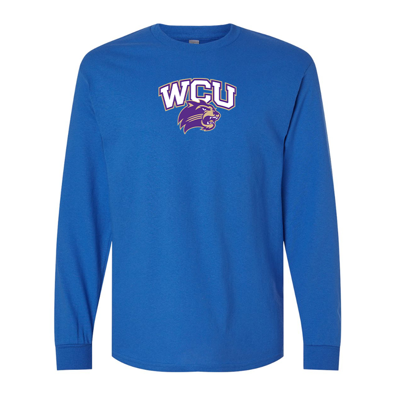 Men's Western Carolina Catamounts Gildan Heavy Cotton Long Sleeve T-Shirt
