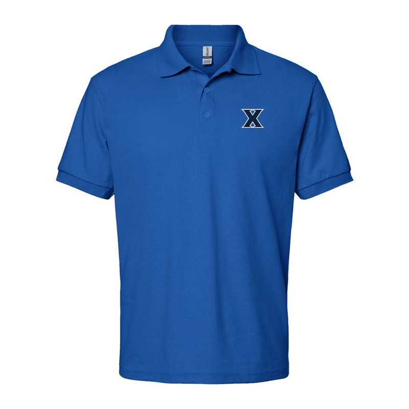 Men's Xavier Musketeers  Gildan Dry Blend Jersey Polo