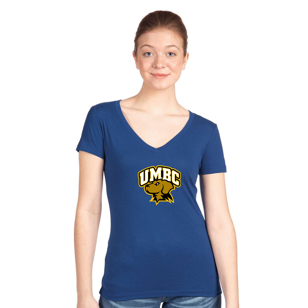 Women's UMBC Retrievers   Next Level V-Neck T-Shirt