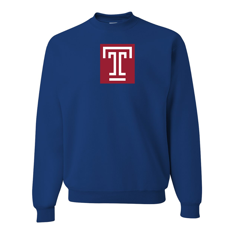 Men's Temple Owls  JERZEES NuBlend Crewneck Sweatshirt
